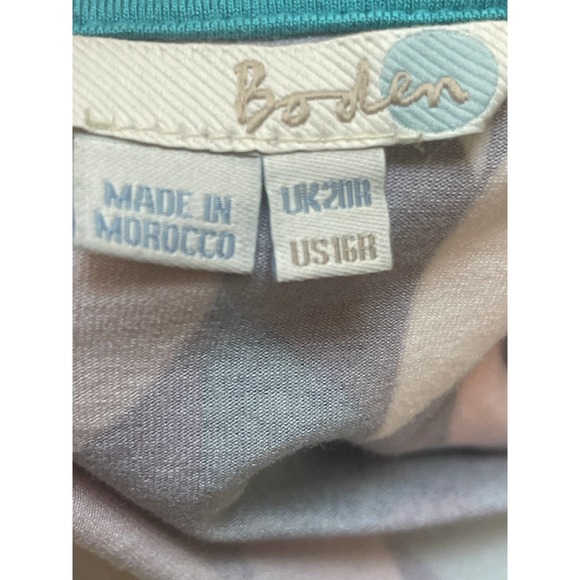 Boden | Geometric Print Faux Wrap Dress - Picture 4 of 12